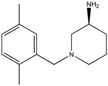 (3S)-1-(2,5-dimethylbenzyl)piperidin-3-amine Structure