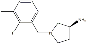 (3S)-1-(2-fluoro-3-methylbenzyl)pyrrolidin-3-amine Structure