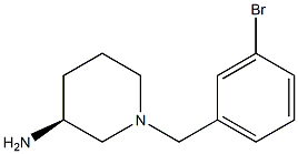 (3S)-1-(3-bromobenzyl)piperidin-3-amine Structure