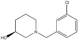 (3S)-1-(3-chlorobenzyl)piperidin-3-ol Struktur