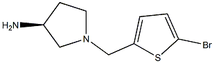 (3S)-1-[(5-bromothiophen-2-yl)methyl]pyrrolidin-3-amine|