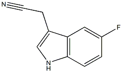 (5-fluoro-1H-indol-3-yl)acetonitrile Struktur