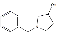 1-(2,5-dimethylbenzyl)pyrrolidin-3-ol 化学構造式