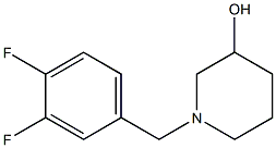 1-(3,4-difluorobenzyl)piperidin-3-ol,,结构式