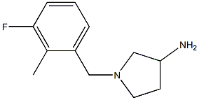 1-(3-fluoro-2-methylbenzyl)pyrrolidin-3-amine 结构式