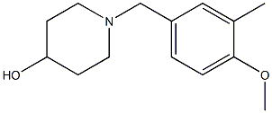 1-(4-methoxy-3-methylbenzyl)piperidin-4-ol 化学構造式