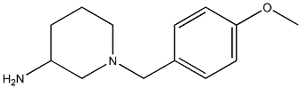 1-(4-methoxybenzyl)piperidin-3-amine Struktur