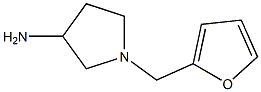 1-(furan-2-ylmethyl)pyrrolidin-3-amine Struktur
