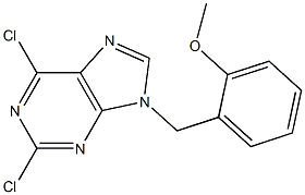 2,6-dichloro-9-(2-methoxybenzyl)-9H-purine 结构式