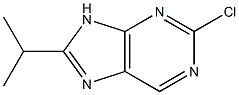 2-chloro-8-(1-methylethyl)-9H-purine,,结构式