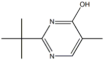 2-tert-butyl-5-methylpyrimidin-4-ol 化学構造式