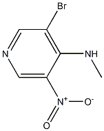 3-bromo-N-methyl-5-nitropyridin-4-amine 结构式