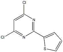 4,6-dichloro-2-thiophen-2-ylpyrimidine 结构式