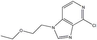 4-chloro-1-(2-ethoxyethyl)-1H-imidazo[4,5-c]pyridine Structure