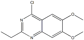 4-chloro-2-ethyl-6,7-dimethoxyquinazoline Struktur