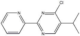 4-chloro-5-(1-methylethyl)-2-pyridin-2-ylpyrimidine Struktur