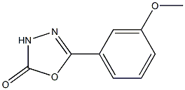 5-(3-methoxyphenyl)-1,3,4-oxadiazol-2(3H)-one 结构式