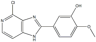 5-(4-chloro-1H-imidazo[4,5-c]pyridin-2-yl)-2-methoxyphenol Structure