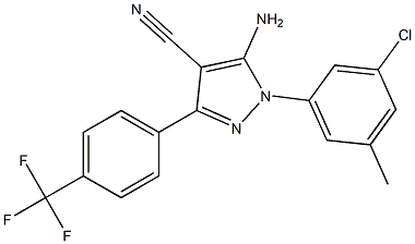 5-amino-1-(3-chloro-5-methylphenyl)-3-[4-(trifluoromethyl)phenyl]-1H-pyrazole-4-carbonitrile