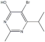 5-bromo-2-methyl-6-(1-methylethyl)pyrimidin-4-ol,,结构式