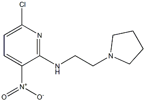 6-chloro-3-nitro-N-(2-pyrrolidin-1-ylethyl)pyridin-2-amine|