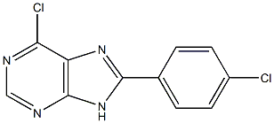 6-chloro-8-(4-chlorophenyl)-9H-purine 结构式