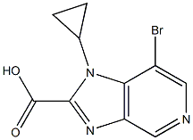 7-bromo-1-cyclopropyl-1H-imidazo[4,5-c]pyridine-2-carboxylic acid Structure