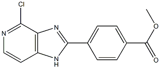 methyl 4-(4-chloro-1H-imidazo[4,5-c]pyridin-2-yl)benzoate Structure