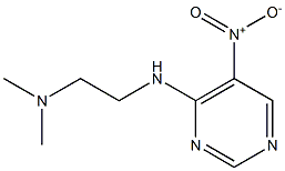 N,N-dimethyl-N'-(5-nitropyrimidin-4-yl)ethane-1,2-diamine Struktur