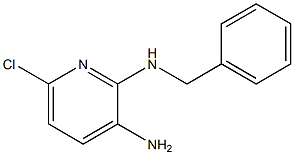 N2-benzyl-6-chloropyridine-2,3-diamine 化学構造式