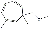 7-(methoxymethyl)-2,7-dimethyl-cyclohepta-1,3,5-triene Structure