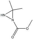 methyl 3,3-dimethyldiaziridine-1-carboxylate 化学構造式