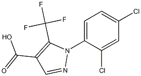 5-(TRIFLUOROMETHYL)-1-(2,4-DICHLOROPHENYL)-1H-PYRAZOLE-4-CARBOXYLIC ACID Structure