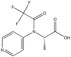 (S)-N-ALPHA-TRIFLUORACETYL-4-PYRIDYLALANINE 结构式
