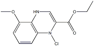 4-氯-8-甲氧基喹喔啉-3-甲酸乙酯,,结构式