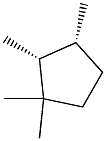 1,1,cis-2,trans-3-tetramethylcyclopentane Structure