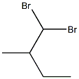 1,1-dibromo-2-methylbutane 化学構造式