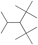 2,2,4,4-tetramethyl-3-isopropylpentane 化学構造式