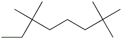 2,2,6,6-tetramethyloctane 化学構造式