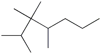 2,3,3,4-tetramethylheptane Structure