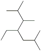 2,3,6-trimethyl-4-ethylheptane,,结构式