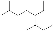 2,6-dimethyl-5-ethyloctane 化学構造式