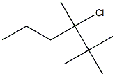 3-chloro-2,2,3-trimethylhexane Structure