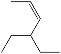 4-ethyl-cis-2-hexene Structure
