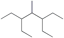 4-methyl-3,5-diethylheptane 化学構造式