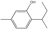 5-methyl-2-sec-butylphenol Structure