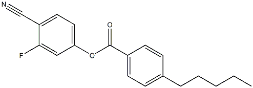 4-CYANO-3-FLUOROPHENYL 4-PENTYLBENZOATE Struktur
