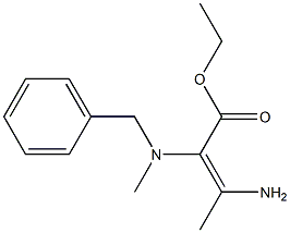 2-(BENZYLMETHYLAMINO) ETHYL-3-AMINOCROTONATE Struktur
