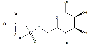 FRUCTOSE DIPHOSPHATE 化学構造式