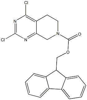 N-FMOC-2,4-DICHLORO-5,6,7,8-TETRAHYDROPYRIDO[3,4-D]PYRIMIDINE Structure